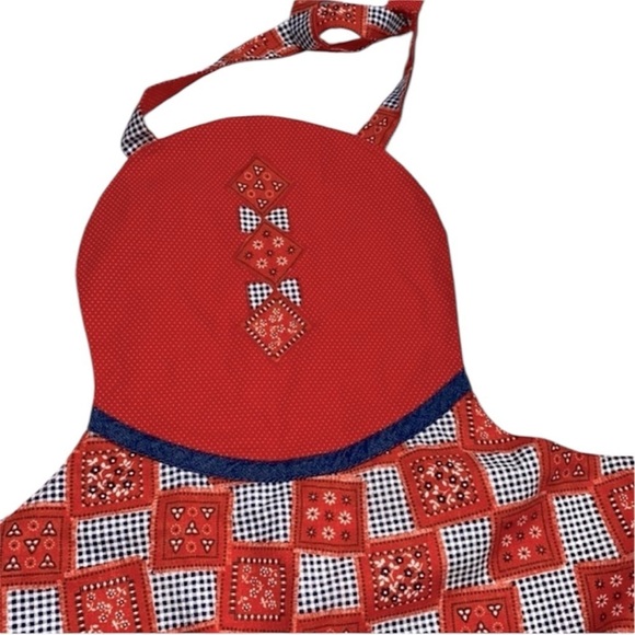 Vintage Other - VINTAGE style bandana print apron size small/medium